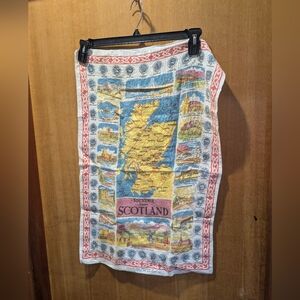 Scotland Souvenir Print Skirt - Multicolor